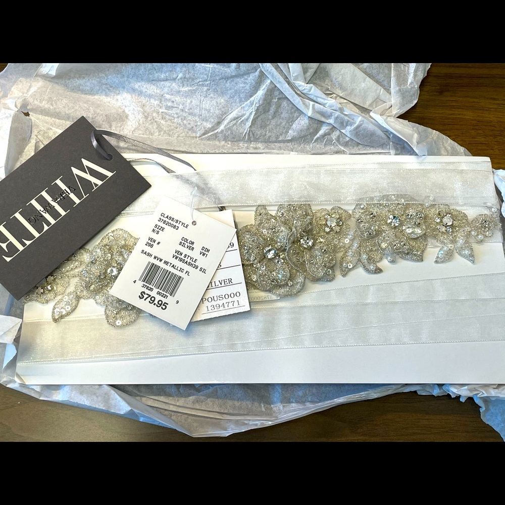 Vera Wang bridal sash